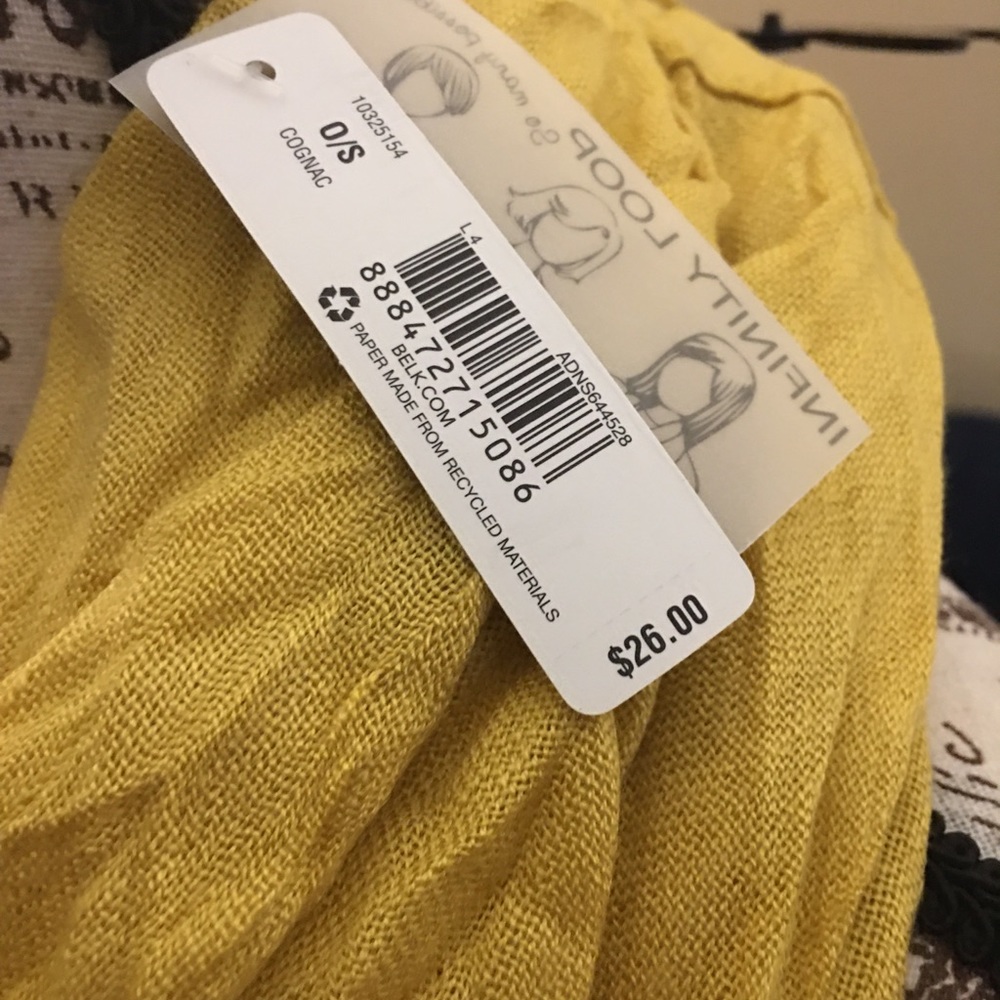 🌹NewDirectionsChevronPleatedInfinityLoopScarves - Picture 3 of 8